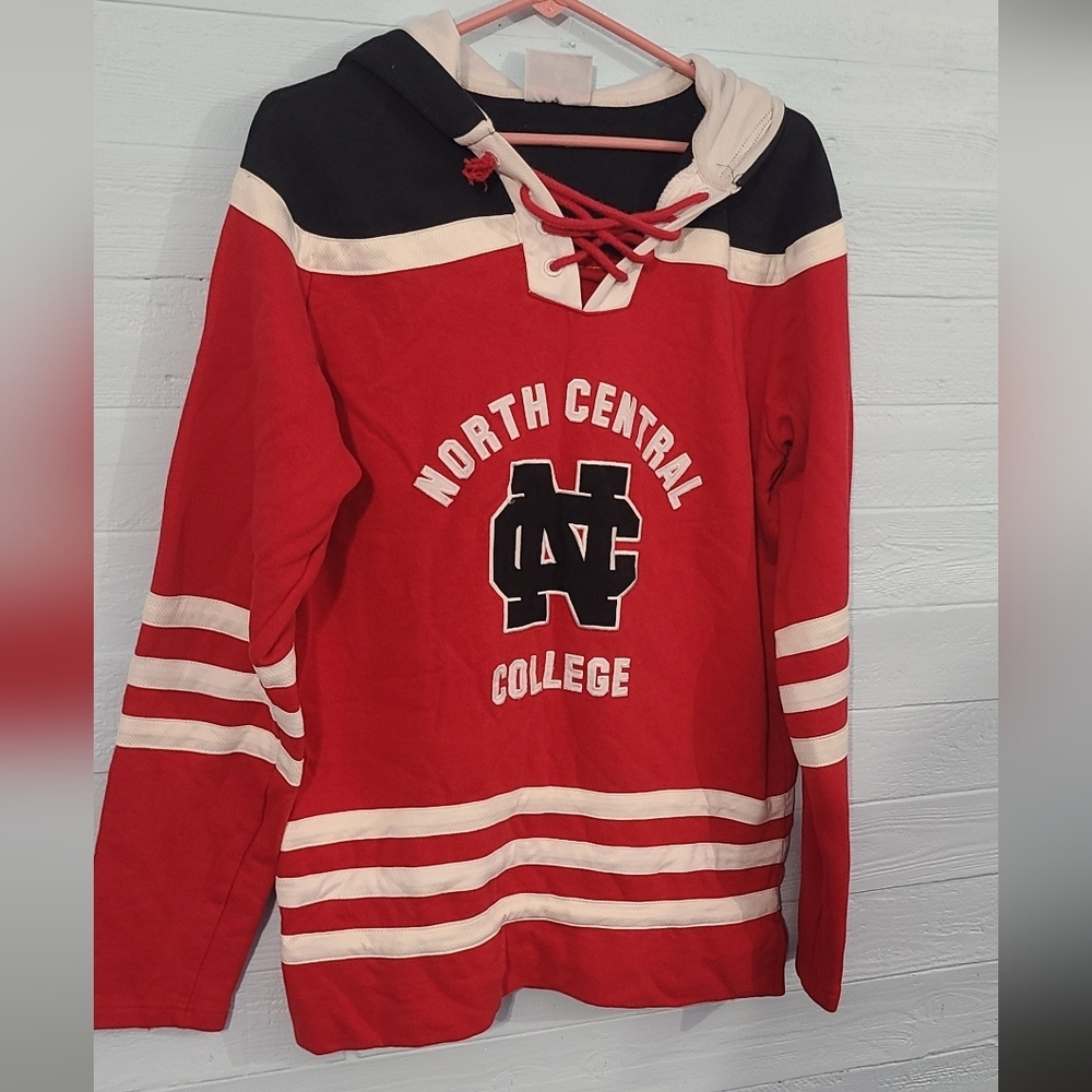 Mens Champions North Central College Hoodie Sweatshirt Size Medium